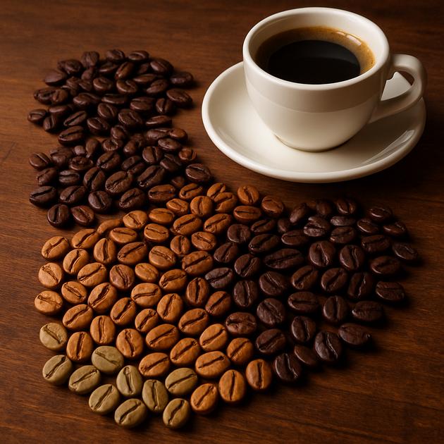 café e pontos de torra